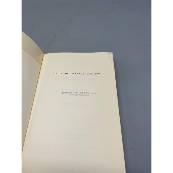 History of General Physiology Volume 1 600 BC AD 1990 Thomas S. Hall Book READ - Picture 5 of 10